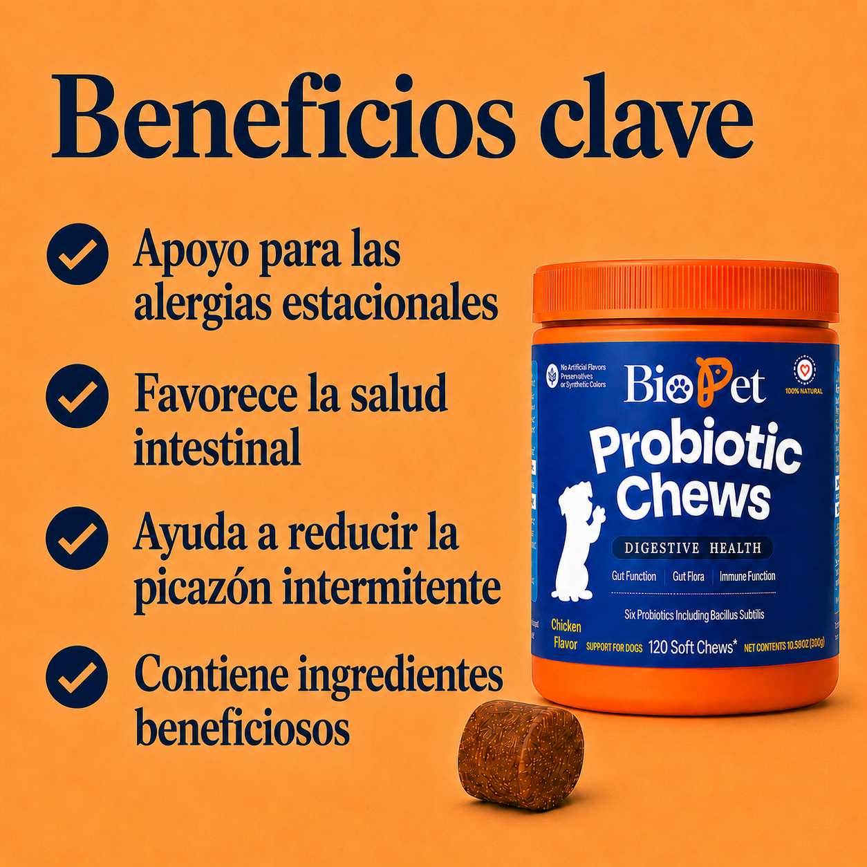 Snack Probiótico | Mejora bienestar de tu mascota
